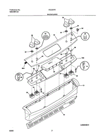 03 - Backguard parts for Frigidaire Range FES367DSA from AppliancePartsPros.com