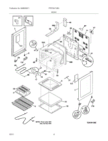05 - Body parts for Frigidaire Range FFEF3017LBC from AppliancePartsPros.com