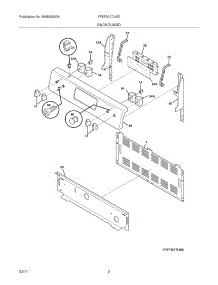 03 - Backguard parts for Frigidaire Range FFEF3017LWD from AppliancePartsPros.com