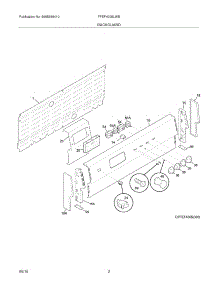 03 - Backguard parts for Frigidaire Range FFEF4005LWB from AppliancePartsPros.com