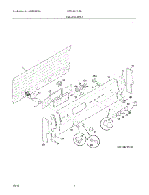 03 - Backguard parts for Frigidaire Range FFEF4017LBB from AppliancePartsPros.com