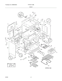 05 - Body parts for Frigidaire Range FFEF4017LBB from AppliancePartsPros.com