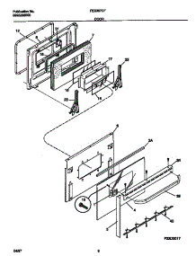 05 - Door parts for Frigidaire Range FES387CFSA from AppliancePartsPros.com