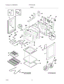 05 - Body parts for Frigidaire Range FFEF3048LSE from AppliancePartsPros.com