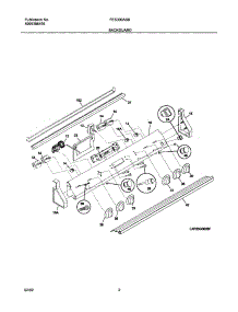 03 - Backguard parts for Frigidaire Range FES300ASB from AppliancePartsPros.com