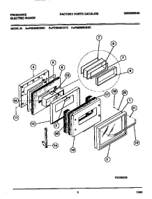 04 - Door parts for Frigidaire Range FES355CBBC from AppliancePartsPros.com