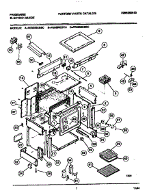 05 - Body parts for Frigidaire Range FES355CBBC from AppliancePartsPros.com