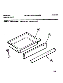 06 - Drawer parts for Frigidaire Range FES355CBBC from AppliancePartsPros.com