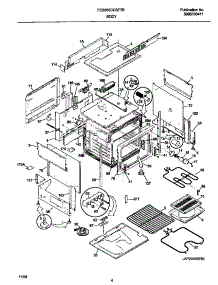 03 - Body parts for Frigidaire Range FES355CCTI from AppliancePartsPros.com