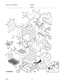 05 - Body parts for Frigidaire Range FES366EQB from AppliancePartsPros.com