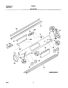 03 - Backguard parts for Frigidaire Range FES367AQE from AppliancePartsPros.com