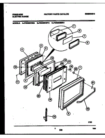 04 - Door Parts parts for Frigidaire Range FES355CBSA from AppliancePartsPros.com