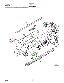 02 - Backguard parts for Frigidaire Range FES367CESA from AppliancePartsPros.com