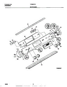 02 - Backguard parts for Frigidaire Range FES367CETB from AppliancePartsPros.com
