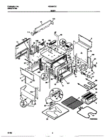 03 - Body parts for Frigidaire Range FES367CCTC from AppliancePartsPros.com