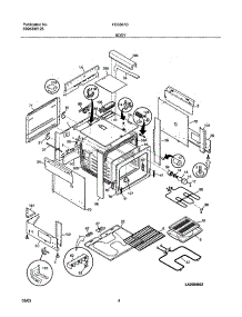 05 - Body parts for Frigidaire Range FES367DQA from AppliancePartsPros.com