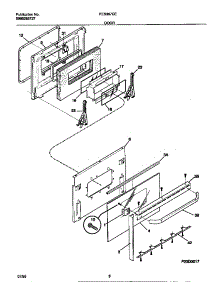 05 - Door parts for Frigidaire Range FES367CESA from AppliancePartsPros.com