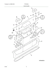 03 - Backguard parts for Frigidaire Range FFED3025LBA from AppliancePartsPros.com