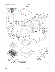 05 - Body parts for Frigidaire Range FFEF3015LSB from AppliancePartsPros.com