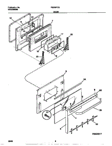 05 - Door parts for Frigidaire Range FES367CEBB from AppliancePartsPros.com