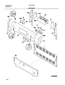 03 - Backguard parts for Frigidaire Range FEFL74ASD from AppliancePartsPros.com