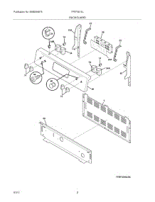 03 - Backguard parts for Frigidaire Range FFEF3018LBC from AppliancePartsPros.com