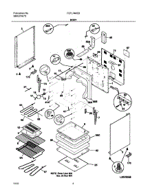 05 - Body parts for Frigidaire Range FEFL74ASD from AppliancePartsPros.com