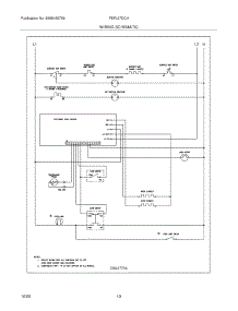 10 - Wiring Schematic parts for Frigidaire Range FEFL67DCH from AppliancePartsPros.com