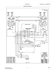 11 - Wiring Diagram parts for Frigidaire Range FEFL67DCH from AppliancePartsPros.com