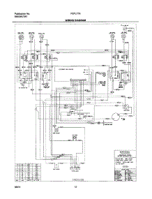 12 - Wiring Diagram parts for Frigidaire Range FEFL77ABA from AppliancePartsPros.com