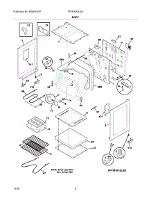 05 - Body parts for Frigidaire Range FFEF3015LMA from AppliancePartsPros.com