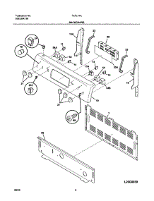 03 - Backguard parts for Frigidaire Range FEFL77AQH from AppliancePartsPros.com