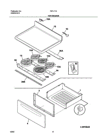 07 - Top / Drawer parts for Frigidaire Range FEFL77AQH from AppliancePartsPros.com