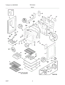 05 - Body parts for Frigidaire Range FEFL79GCA from AppliancePartsPros.com