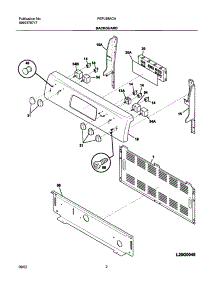 03 - Backguard parts for Frigidaire Range FEFL88ACA from AppliancePartsPros.com