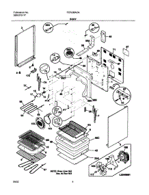 05 - Body parts for Frigidaire Range FEFL88ACA from AppliancePartsPros.com
