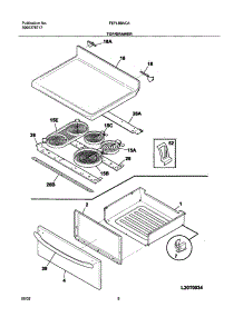 07 - Top / Drawer parts for Frigidaire Range FEFL88ACA from AppliancePartsPros.com