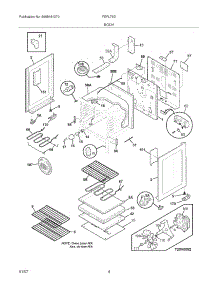 05 - Body parts for Frigidaire Range FEFL79DBL from AppliancePartsPros.com