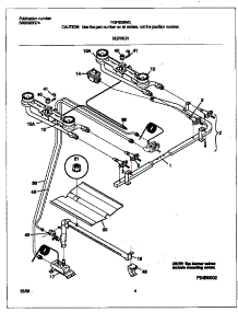03 - Burner parts for Frigidaire Range FGF326WGSD from AppliancePartsPros.com
