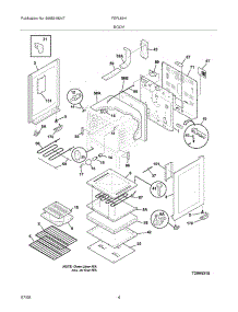 05 - Body parts for Frigidaire Range FEFL69HBA from AppliancePartsPros.com