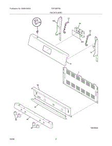 03 - Backguard parts for Frigidaire Range FGF328FBA from AppliancePartsPros.com