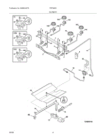 05 - Burner parts for Frigidaire Range FGF328GSF from AppliancePartsPros.com