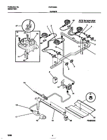 03 - Burner parts for Frigidaire Range FGF333SADC from AppliancePartsPros.com