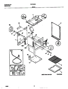 04 - Body parts for Frigidaire Range FGF333SAWE from AppliancePartsPros.com