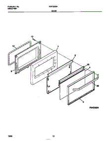 06 - Door parts for Frigidaire Range FGF333SADC from AppliancePartsPros.com
