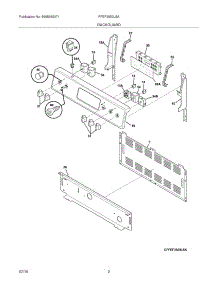 03 - Backguard parts for Frigidaire Range FFEF3050LSA from AppliancePartsPros.com