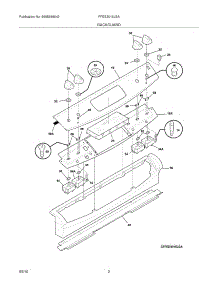 03 - Backguard parts for Frigidaire Range FFES3015LSA from AppliancePartsPros.com