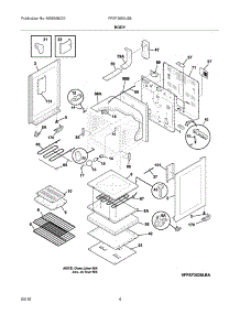 05 - Body parts for Frigidaire Range FFEF3050LSB from AppliancePartsPros.com