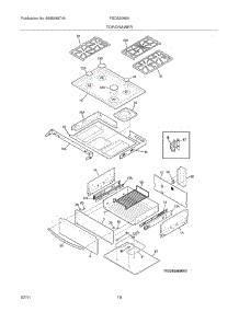 09 - Top / Drawer parts for Frigidaire Range FGDS3065KBE from AppliancePartsPros.com