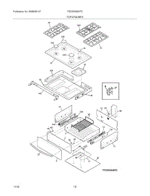 09 - Top / Drawer parts for Frigidaire Range FGDS3065KFD from AppliancePartsPros.com